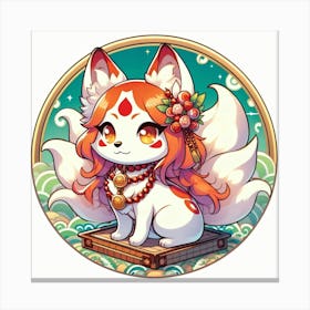 Kitsune Joy 5 Canvas Print