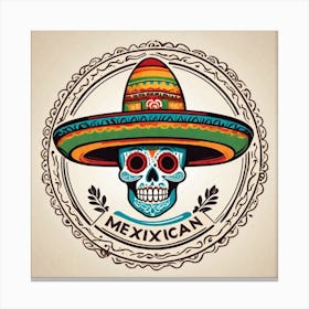 Mexican Skull 43 Canvas Print