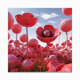 Poppy Field Canvas Print