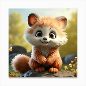 Cute Fox 91 Canvas Print