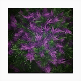 Purple Flowers 1 Canvas Print