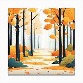 Autumn In The Forest 2 Canvas Print