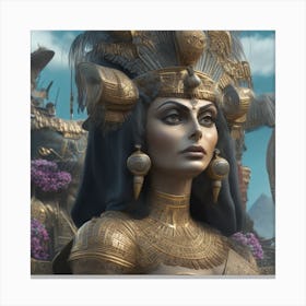 Leonardo Select Ancient Egyptian Style 3dhd Sophia Loren Actre 0 Canvas Print