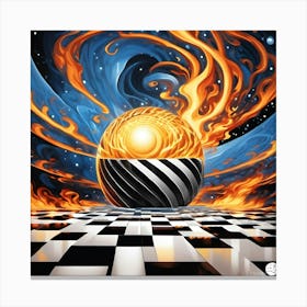 Ball Of Fire Canvas Print