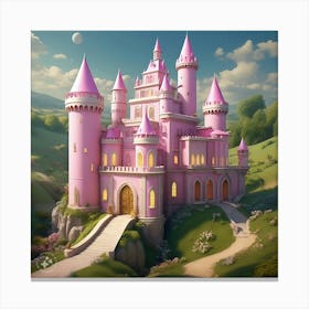 Pink Castle Canvas Print