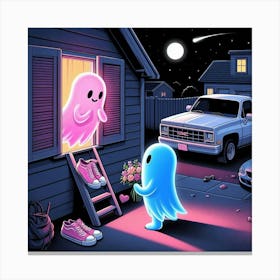 Surprise Boo Canvas Print