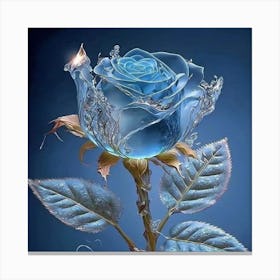 Blue Rose Canvas Print