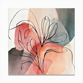 Abstract Watercolor Painting Canvas Print