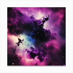 Purple Nebula Canvas Print