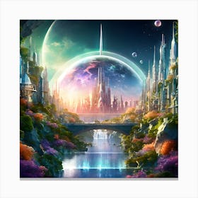 Space City 1 Canvas Print