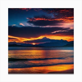 Sunset In Scotland 6 Canvas Print