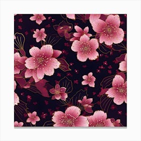 Flower Sakura Bloom Canvas Print