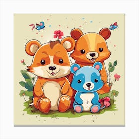 Teddy Bears Canvas Print