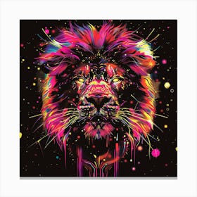 Lion Fire Canvas Print
