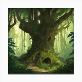 Tree In The Forest 5 Canvas Print