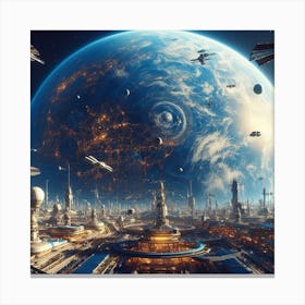 Space City 20 Canvas Print