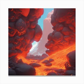 Lava Flow 56 Canvas Print