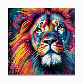 Lion Painting 1 Canvas Print