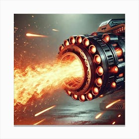 Elemental Artillery Fire Projectile Canvas Print