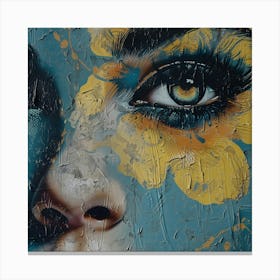 Face Of The Woman Canvas Print