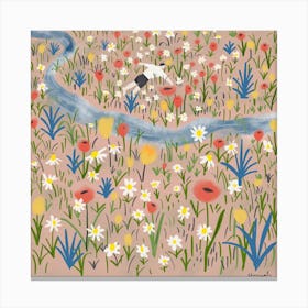 Day Dreaming Square Canvas Print