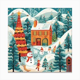 Christmas Village 29 Canvas Print