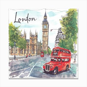 London Big Ben Canvas Print