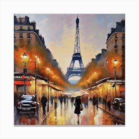 Paris At Night 1 Canvas Print