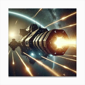 Eclipse Class Dreadnought Solar Pulse Cannons Converted Canvas Print