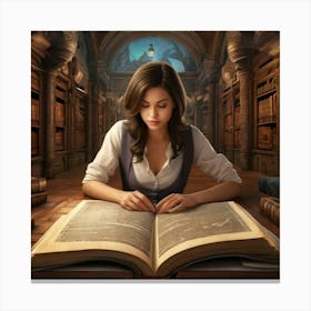 The Young Librarian 14 Canvas Print