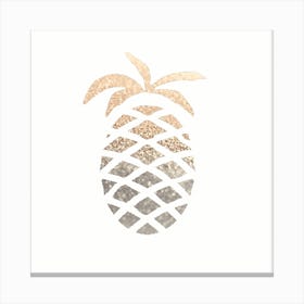 Gold Pineapple Canvas Print