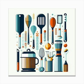 Kitchen Utensils 14 Canvas Print