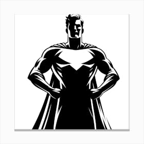 Superman Silhouette Canvas Print