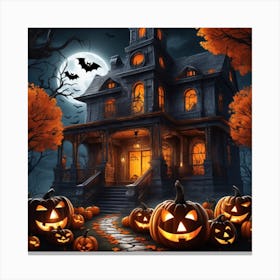 Haunted House Canvas Print