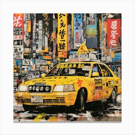 Taxi Cab Canvas Print