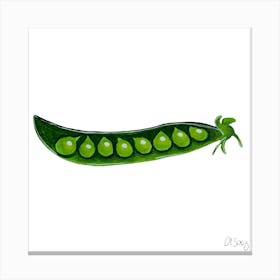 Green peas Canvas Print