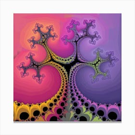 A Colorful Fractal Image With A Tree Like Structur Jxnfwle2sqm3 Fpwrikkta Wxhomajqs82qvxcapwqw6g Canvas Print