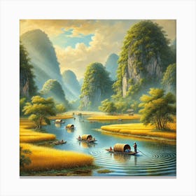 Tam Coc Bich Dong In Vietnam Canvas Print