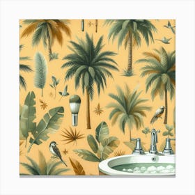 Tropical Wallpaper Canvas Print