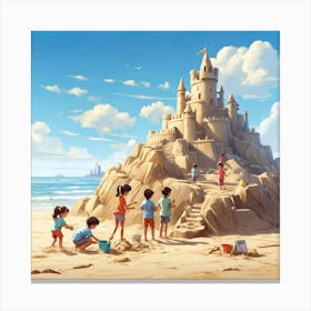 Sand Castle Canvas Print