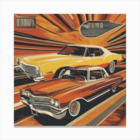 Retro Vintage Car 7 Canvas Print