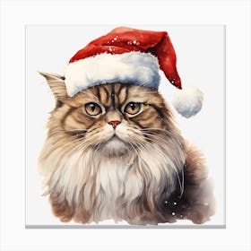 Santa Cat 32 Canvas Print