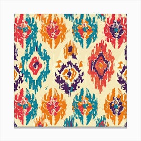 Ikat Pattern 2 Canvas Print