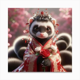 Chinese Raccoon 2 Canvas Print