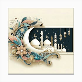 Muslim Greeting Card 11 Canvas Print