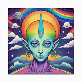 Psychedelic Woman 2 Canvas Print