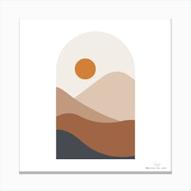 Sand And Sun.A fine artistic print that decorates the place. Canvas Print
