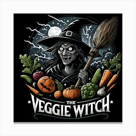 The Veggie Witch Canvas Print