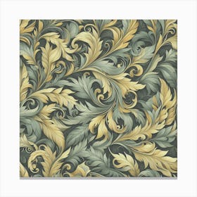 Floral Wallpaper William Morris Canvas Print