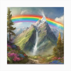 Rainbow In The Mountains 1 Canvas Print